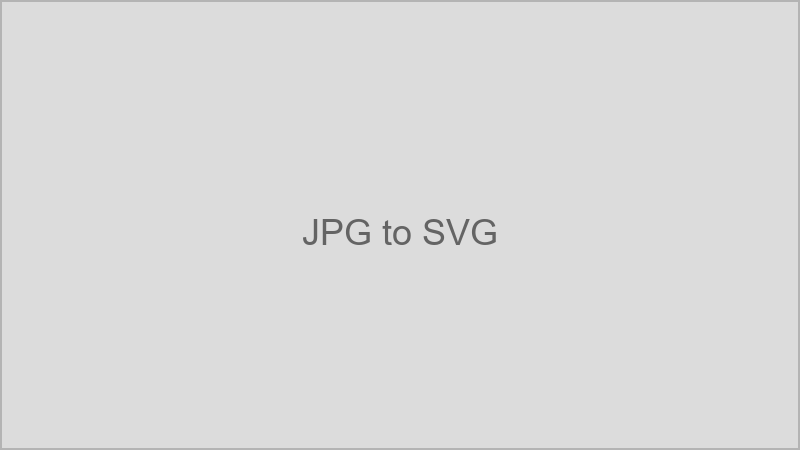 Plomz JPG to SVG converter with a flat company logo JPG loaded — showing traced vector paths in the SVG output ready for editing